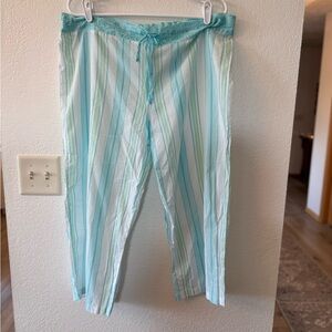 Victoria's Secret Angels Aqua Floral Pajama Pants size large